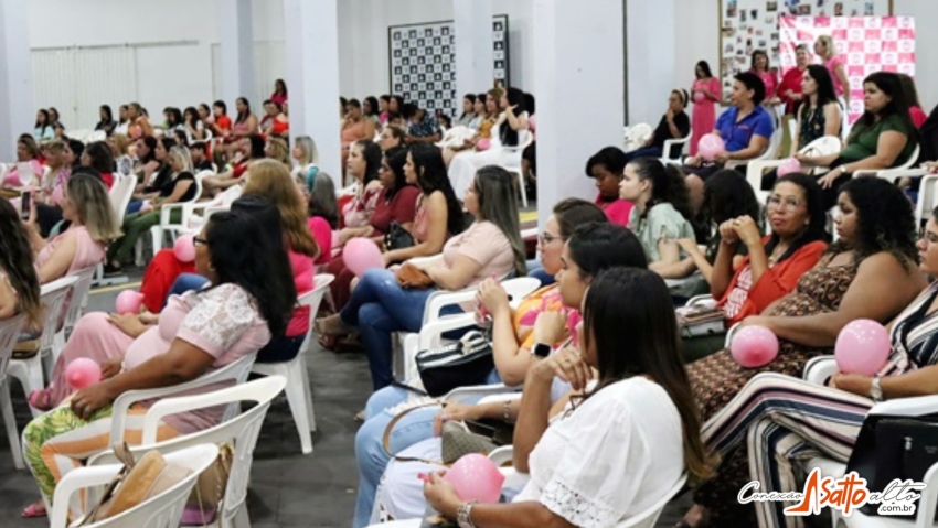 Outubro Rosa Igreja Batista Realiza Chá das Mulheres com Palestra sobre Câncer de Mama.