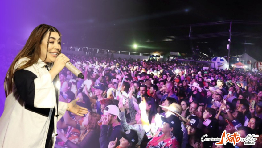 SHOW DE NAIARA AZEVEDO ABRE COM SUCESSO A 19º EXPONOVA