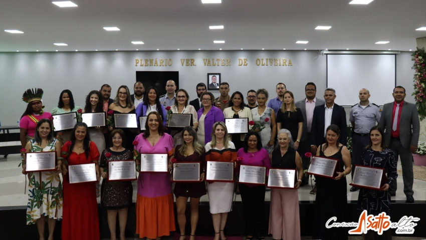 RECONHECIMENTO: 10 MULHERES SÃO HOMENAGEADAS PELA CÂMARA MUNICIPAL DE PONTES E LACERDA