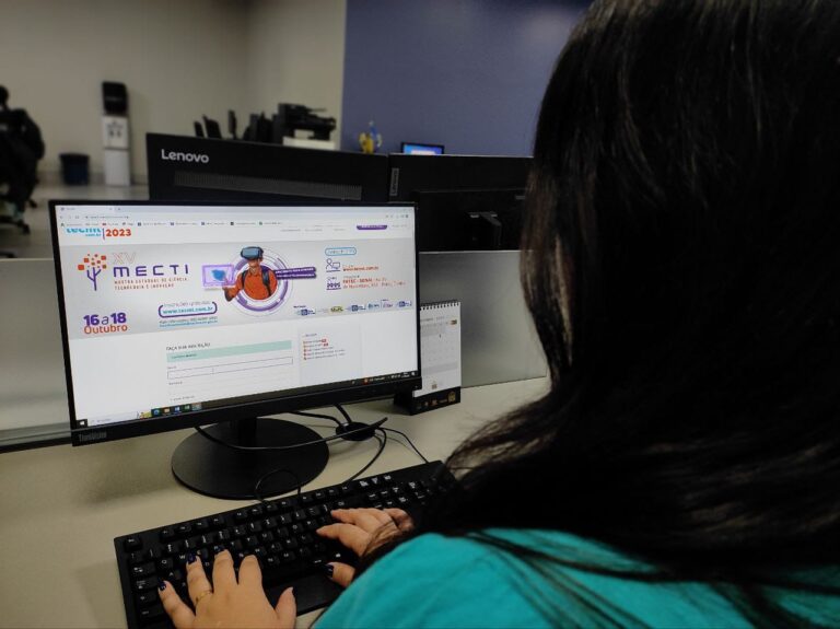 A plataforma de inscrição já disponibiliza o modelo que deve ser usado para criação da apresentação do trabalho - Foto por: Seciteci-MT