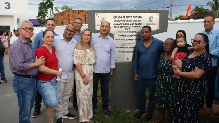 28º Aniversário de Nova Lacerda: Prefeito Uilson inaugura no PSF