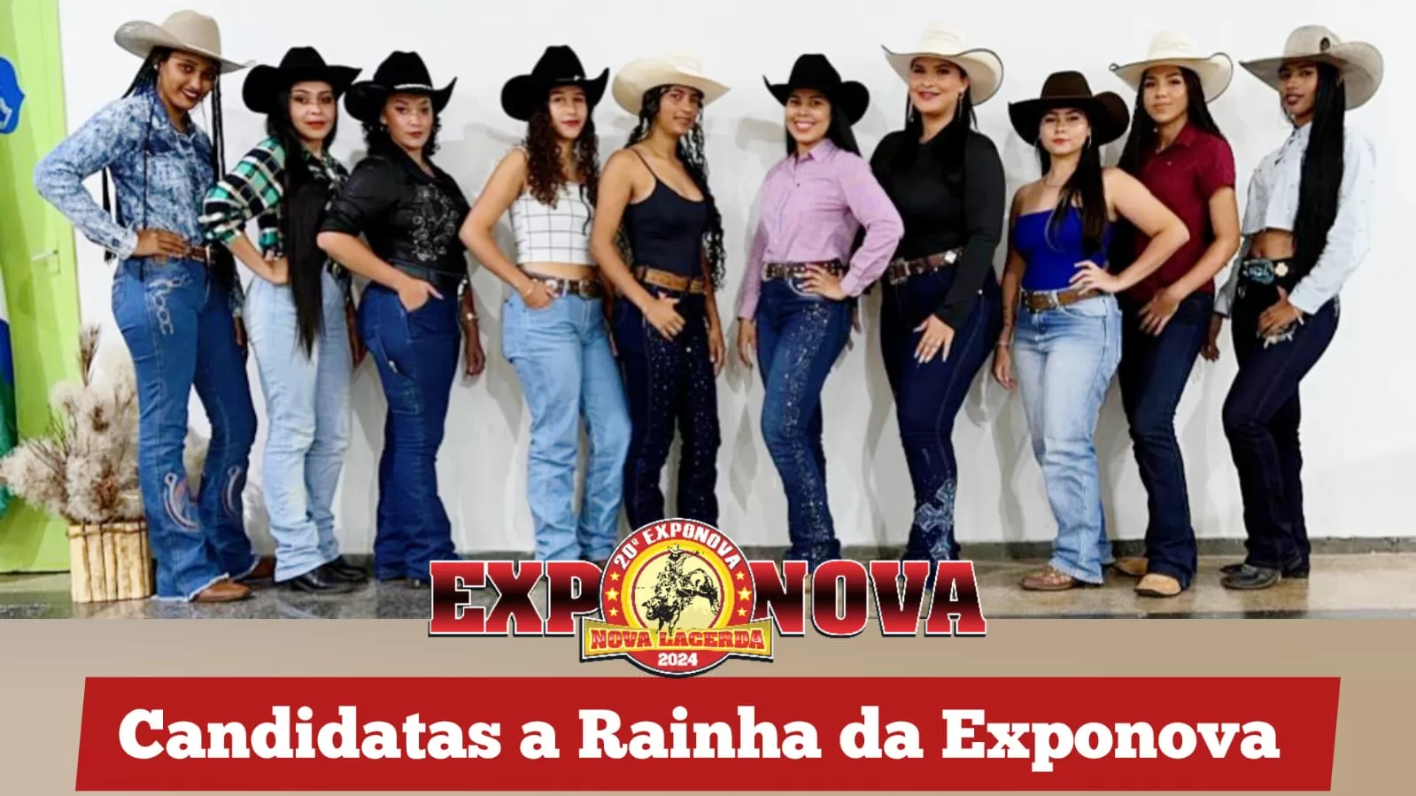 BELEZA E SIMPATIA: Nova Lacerda apresenta as candidatas que concorrerão ao título de rainha da 20ª Edição EXPONOVA 2024