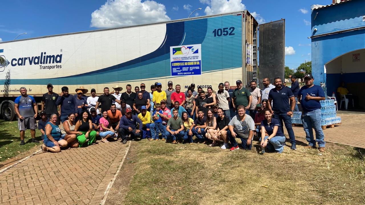 Solidariedade em Ação: 1º Carreta de doações parte de Pontes e Lacerda, rumo a Cruzeiro do sul – RS