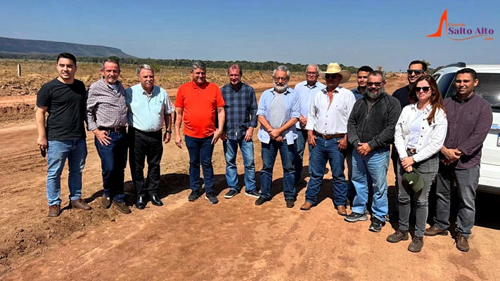 Deputado Estadual Valmir Moretto e Secretário de Infraestrutura e Logística, Marcelo de Oliveira, vistoriam Obras na Região Oeste de Mato Grosso